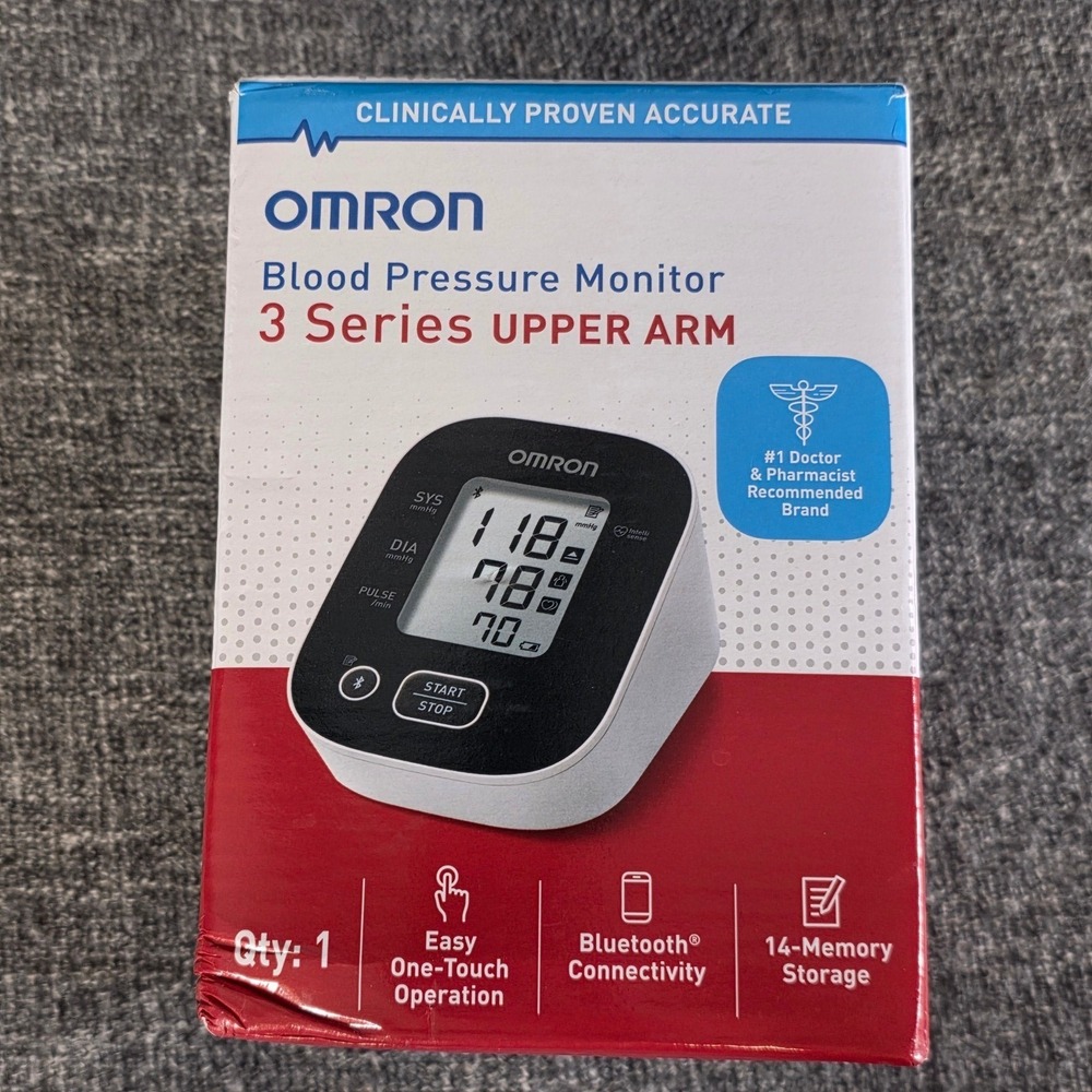 Omron 3 Series BP7150 Upper Arm Blood Pressure Monitor Bluetooth Open Box